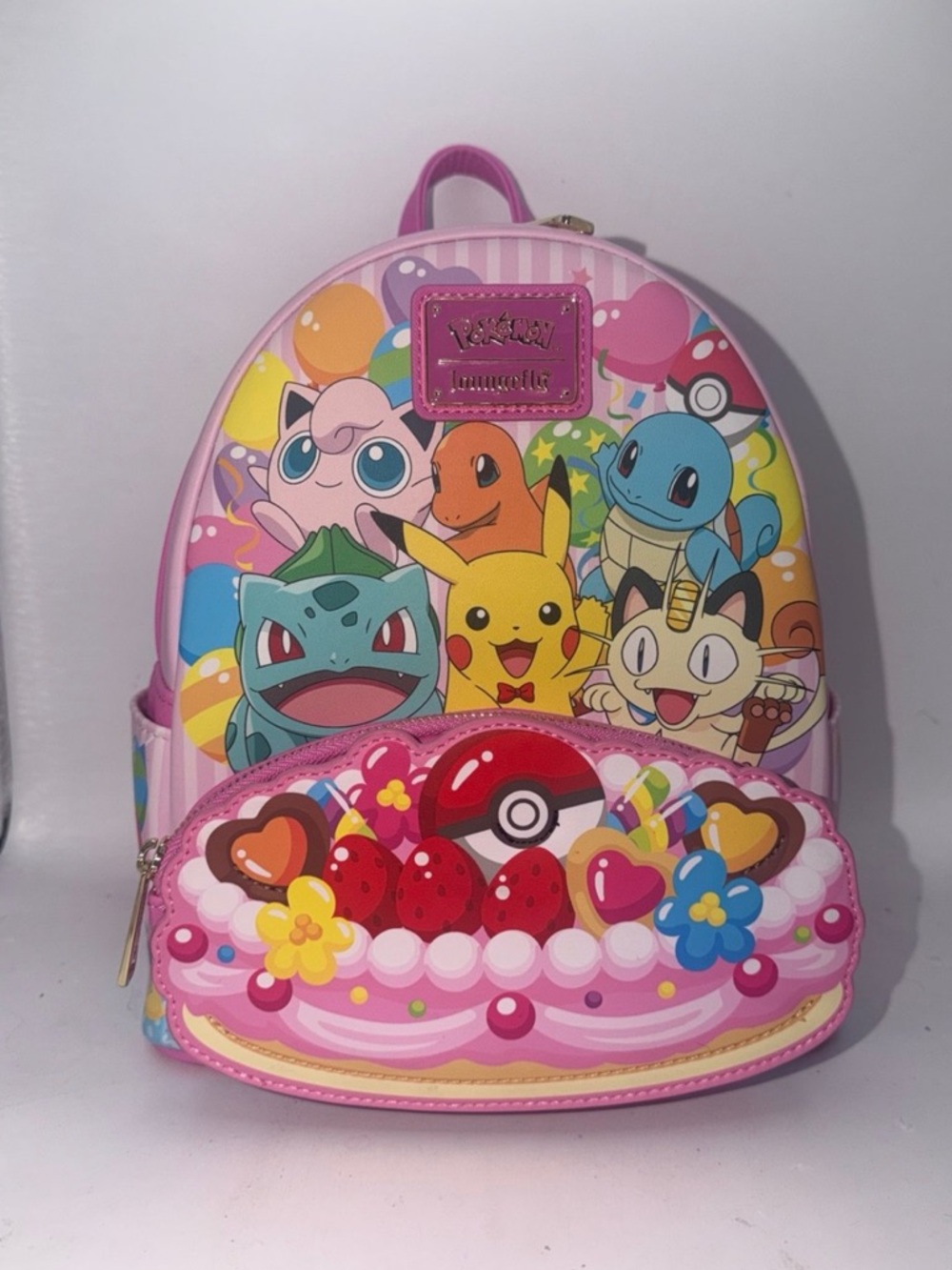 Loungefly Pokémon Characters Pink Cake Exclusive Mini Backpack